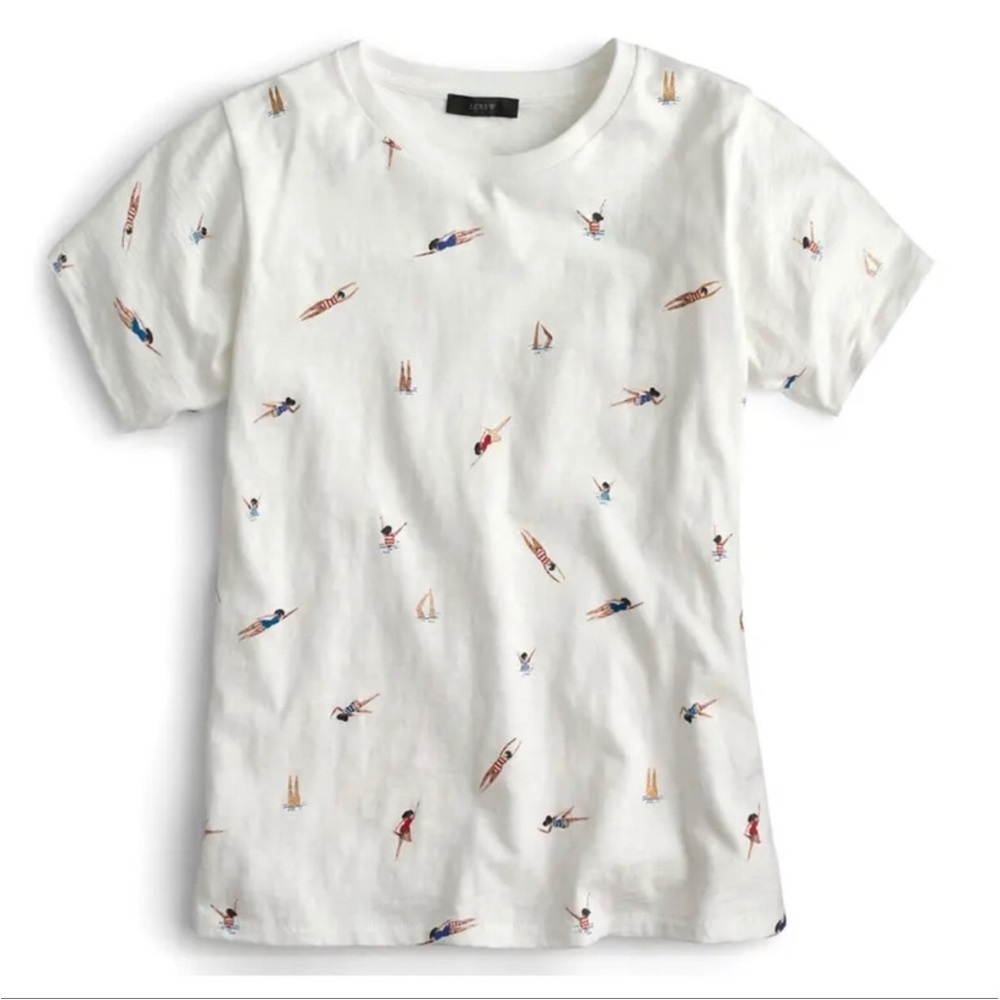 J Crew “Swimmers” tee shirt size small